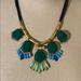 J. Crew Jewelry | Jcrew Blue And Green Gem Statement Necklace | Color: Blue/Green | Size: Os