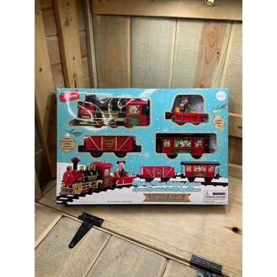 Disney Toys | Disney Mickey Mouse Holiday Express Train Set 12 Piece Set New In Box | Color: Blue/Red | Size: Osb