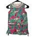 Lilly Pulitzer Dresses | Lilly Pulitzer Pink And Green Floral Dress Size Kids 7 | Color: Green/Pink | Size: 7g