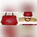 Coach Bags | Coach Madison Madeline Eastwest Satchel Leather | Color: Gold/Red | Size: Small