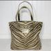 Michael Kors Bags | Michael Kors Canvas Weekender Tote Animal Tiger Print With Gold-Colored Straps | Color: Gold | Size: Os