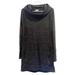 Athleta Dresses | Athleta Heathered Gray Power Down Hooded Sweatshirt Dress Small | Color: Gray | Size: Small