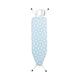 Brabantia - Ironing Board B - with Steam Iron Rest - Medium & Foldable - Adjustable Height - Non-Slip Feet - Perfect Fit Cotton Cover - Child & Transport Lock - Fresh Breeze - 124 x 38 cm
