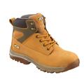 JCB - Leather Fast Track Safety Boots - S3 Rated Water Resistant Boots - Durable Footwear - for Safety & Comfort Women's Boots/Men's Boots - Honey Nubuck - Size 8 UK, 42 EU