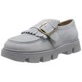 Geox Women's D Vilde Moccasin, Gray, 6.5 UK