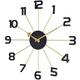 Acctim 29022 Astrea quartz wall clock in black/brass