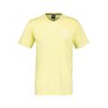 T-Shirt LERROS "LERROS V-Neck-Shirt mit Brustprint" Gr. 3XL, gelb (lemongrass) Herren Shirts T-Shirts