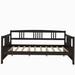 Red Barrel Studio® Freddy-Lee Full/Double Solid Wood Daybed Wood in Brown/Green | 34.1 H x 57.1 W x 78.3 D in | Wayfair