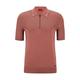 HUGO Herren Sayfong-1 Slim-Fit Polopullover mit Reißverschlussleiste und Struktur-Mix Pink XL