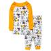 Disney Infant & Toddler Boy & Girl Orange Mickey Mouse Halloween Pajamas 12M