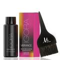 Igora Vibrance 10-5 Gold Soft Toner Demi-Permanent Tone on Tone Alcohol Free Liquid Hair Color 60 ml and M Hair Designs Tint Brush (Bundle 2 items)