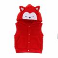 BELLZELY Toddler Clothing Sets Clearance Infant Toddler Baby Boys Girls Red Ears Hooded Vest Cardigan Snap Vest