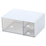 Desk storage box with 3 drawers cosmetic storage box plastic cosmetic storage box cosmetic storage box desk storage box