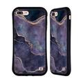 Head Case Designs Officially Licensed LebensArt Mineral Marble Purple Hybrid Case Compatible with Apple iPhone 7 Plus / iPhone 8 Plus