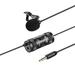 BOYA BY-M1 Pro II Universal Clip-on Microphone Omni-directional Condenser Mic 3.5mm TRRS 6M Long Cable -and-Play for Smartphone Audio Recorder Computer