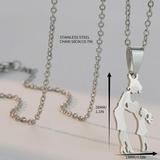Apmemiss Clearance Gifts for Mom Titanium Steel Hot Mother Daughter Stainless Steel Necklace Pendant Mother s Day Jewelry Fashion Popular Mothers Day Gifts