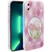 Phone Case for iPhone X/iPhone Xs TPU Bumpers Back Phone Cover for iPhone X/iPhone Xs (5.8 inch) Fashion Cute Pink Floral Flower Designs iPhone Case for Women Girls