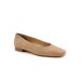 Wide Width Women's Honor Slip On by Trotters in Taupe Nubuck (Size 10 1/2 W)