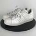 Adidas Shoes | Adidas Superstar White Leather Athletic Shoes B23641 Women’s Size 5.5 | Color: White | Size: 5.5