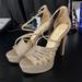 Jessica Simpson Shoes | Gold Strappy Heels | Color: Gold | Size: 8
