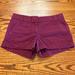 J. Crew Shorts | J Crew Chino Broken-In Cotton Fuchsia Shorts Size 4 | Color: Pink/Purple | Size: 4