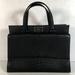 Kate Spade Bags | Kate Spade Ny Womens Black Leather Croc Embossed Inner Pocket Shoulder Bag Large | Color: Black | Size: Os