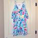 Lilly Pulitzer Dresses | Lilly Pulitzer Off The Shoulder Mini Dress, Size Small | Color: Blue/Pink | Size: S