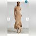 Anthropologie Dresses | Anthropologie Mock Ribbed Dress Size Medium. | Color: Tan | Size: M