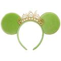Disney Parks Tiana Green Velvet Ears Hairband Headband