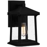 Satterfield 1-Light Matte Black Outdoor Wall Lantern