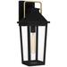 Buckley 1-Light Matte Black Outdoor Wall Lantern