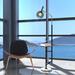 Brayden Studio® Bojidarka 67" Tray Table Floor Lamp Glass/Metal/Stone in Gray/White | 67 H x 13 W x 13 D in | Wayfair