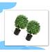 Primrue 2 - Piece Artificial Boxwood Topiary in Pot Set | 19.8 H x 17.2 W x 7.8 D in | Wayfair FEB7850CAB154BA39EE11195A0C16731