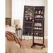 Wildon Home® Boaman Jewelry Armoire w/ Mirror Manufactured Wood in Brown | 59.8 H x 16.2 W x 14.4 D in | Wayfair BA58236D716A4333A9C85997F39269E3