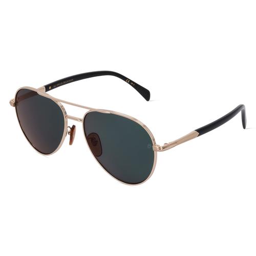 David Beckham DB 1118/G/S Herren-Sonnenbrille Vollrand Pilot Metall-Gestell, gold