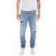 Replay Herren Jeans Mickym Slim-Fit aus Komfort Denim, Blau (Light Blue 010), W33 x L32