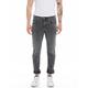 Replay Herren Jeans Grover Straight-Fit Recycled mit Stretch, Grau (Medium Grey 096), W36 x L32