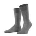 FALKE Herren Socken Sensitive Malaga M SO Fil d´Écosse Baumwolle mit Komfortbund 1 Paar, Grau (Steel Melange 3165) neu - umweltfreundlich, 43-46