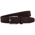 Hackett London Herren Suede Feather Edge Belt, Chocolate, 40