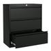 GangMei Black Steel Lateral File Storage Cabinet with 3 Drawers 40 Inches Height Storage Cabinet for Home office Assembly Required