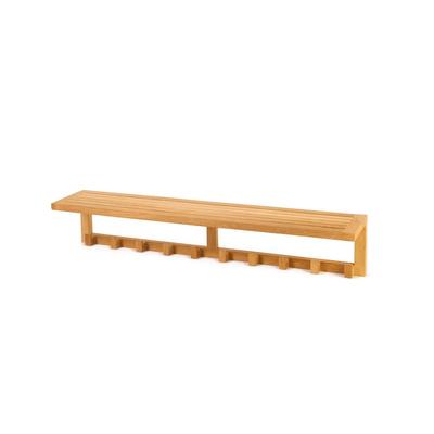 ARB Teak Teak Wall Shelf with 10 hooks ACC592