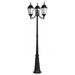3 Light Outdoor Post Light in Style 24.5 inches Wide By 86 inches High Bailey Street Home 218-Bel-4363009