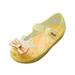 Yinguo Girls Shoes Flash Diamond Soft Sole Non Slip Sandals Jelly Dance Shoes Princess Shoes Yellow 27