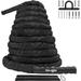 Yes4All 1.5 in Diameter 30 ft Length Battle Exercise Training Rope with Protective Cover Steel Anchor & Strap Included