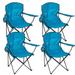Outdoor Camping Chair Folding Camping Chair Steel Frame Lawn Chair with Arm Rest Cup Holder and Carrying Bag (4)
