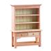 Handcrafted Wooden Miniature Bookcase Storage Display Organizer Study Desk /12 Scale Dollhouse Furniture Bedroom Living Room Decoration