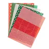 Décopatch-Papier Weihnachten , rot-grün, 30 x 40 cm, 5 Blatt