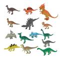 Lovehome 14pc Bag Of Dinosaurs Kids Dinosaur Figures Model Toys New Model Playset Toys