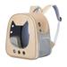 Pet Carrier Backpack Waterproof Cat Pet Backpack for Small Dog Cats Hold Up to 11 Lbs Adjustable Ventilated Cats Pet Backpack for Kittens Travel Hiking Camping Outdoor Beige