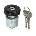 Unique Bargains Ignition Switch Starter Door Lock with Keys 25150-B5000 Metal Silver Tone Black Gold Tone 1Set